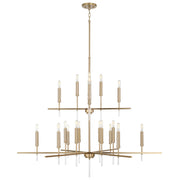 Elora 20-Light Chandelier in Matte Brass