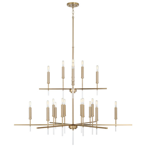 Elora 20-Light Chandelier in Matte Brass