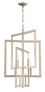 Portrait 6 Light 19" Foyer in Gold Twilight