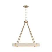 Delaney 4-Light Chandelier in Matte Brass