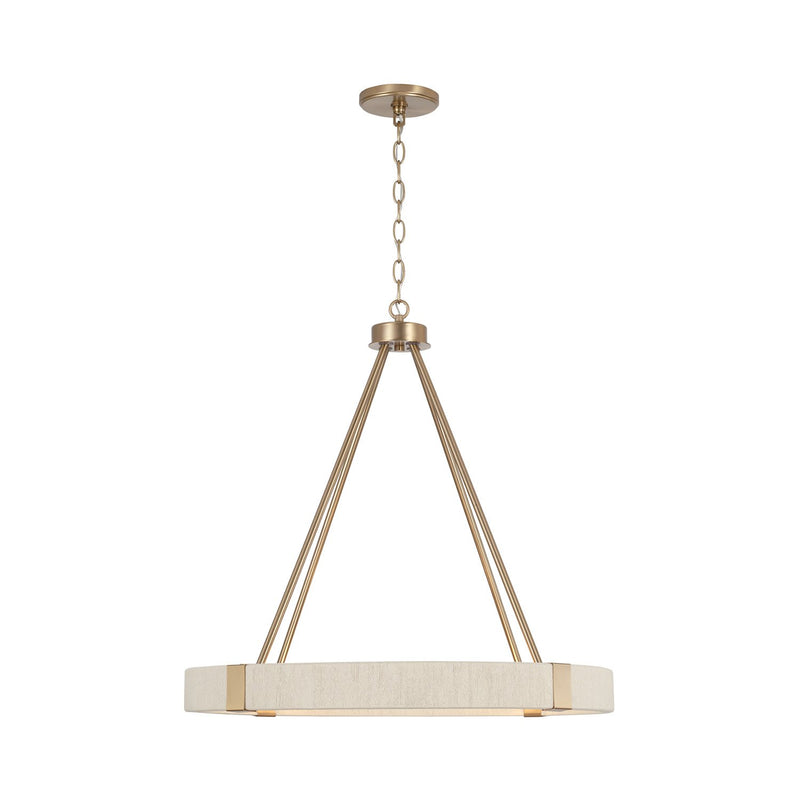 Delaney 4-Light Chandelier in Matte Brass