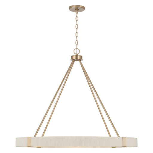 Delaney 8-Light Chandelier in Matte Brass