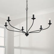 Dolan 6-Light Chandelier in Matte Black