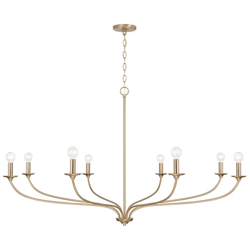 Dolan 8-Light Chandelier in Matte Brass