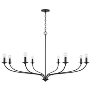 Dolan 8-Light Chandelier in Matte Black