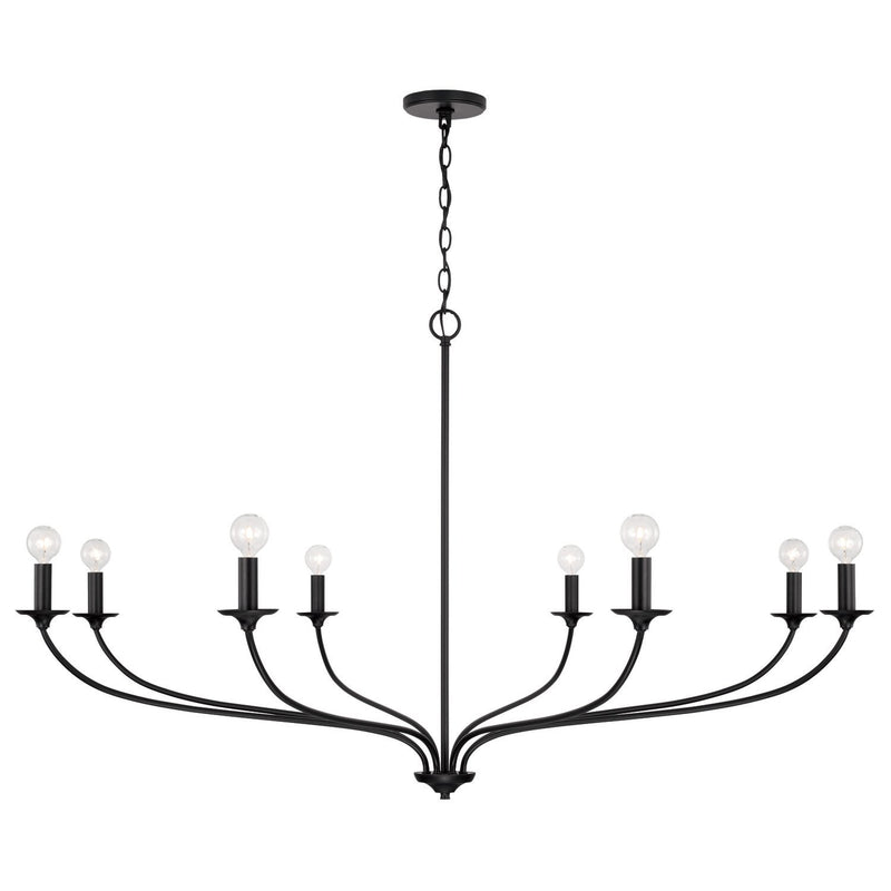 Dolan 8-Light Chandelier in Matte Black