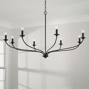 Dolan 8-Light Chandelier in Matte Black