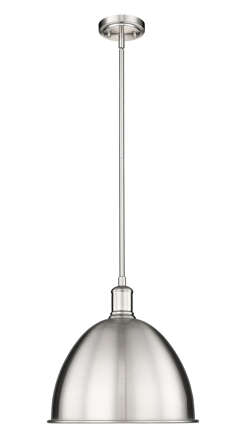 Sawyer 1 Light 12.5" Pendant in Brushed Nickel