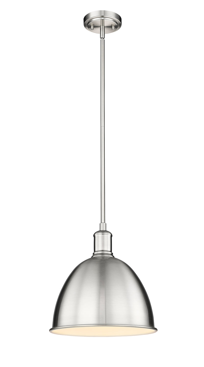 Sawyer 1 Light 12.5" Pendant in Brushed Nickel