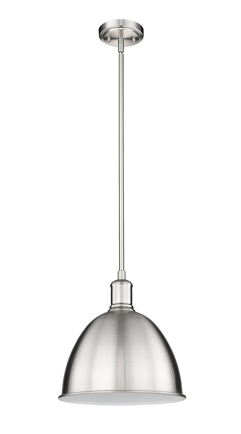 Sawyer 1 Light 12.5" Pendant in Brushed Nickel