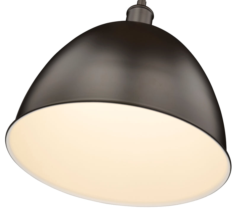 Sawyer 1 Light 12.5" Pendant in Bronze