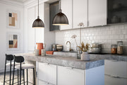 Sawyer 1 Light 12.5" Pendant in Bronze in a room setting