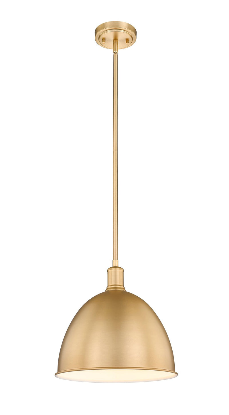 Sawyer 1 Light 12.5" Pendant in Classic Brass