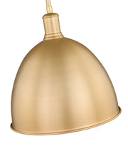 Sawyer 1 Light 12.5" Pendant in Classic Brass
