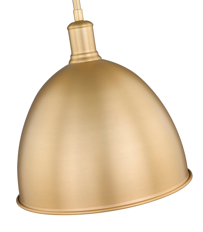 Sawyer 1 Light 12.5" Pendant in Classic Brass