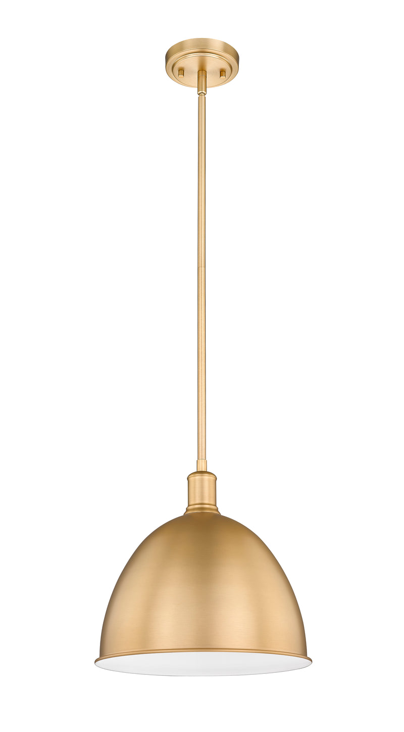 Sawyer 1 Light 12.5" Pendant in Classic Brass