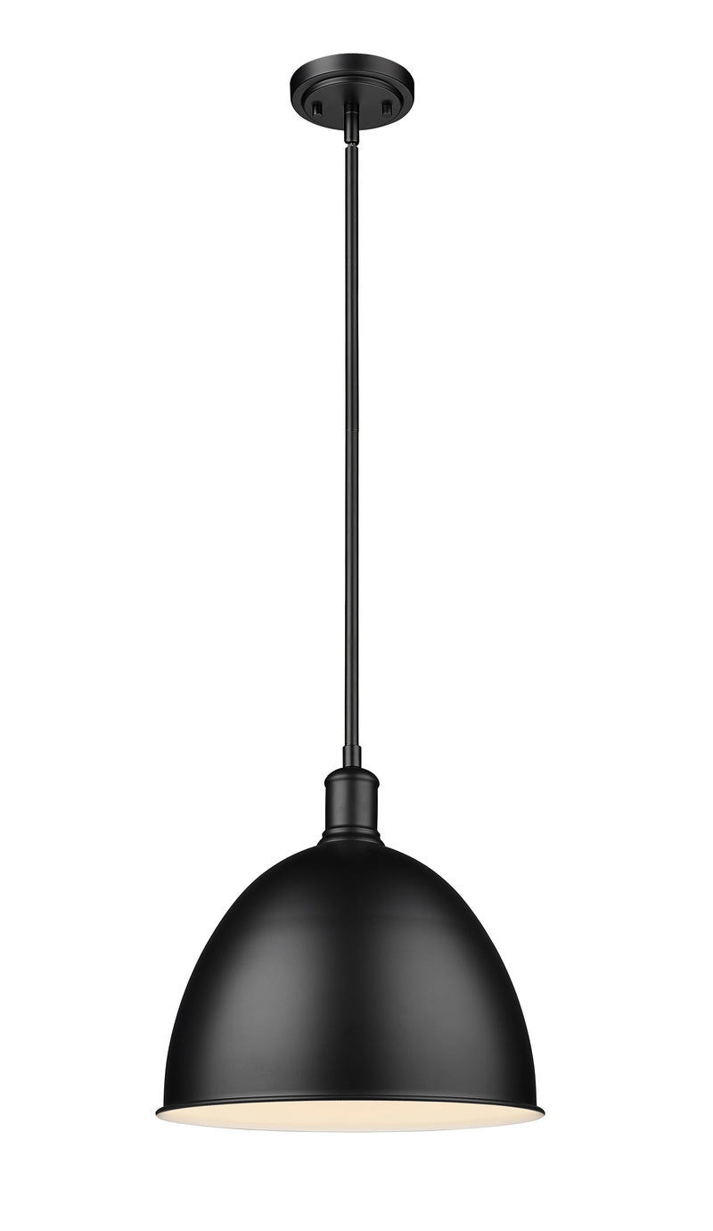 Sawyer 1 Light 12.5" Pendant in Matte Black