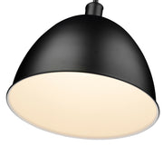 Sawyer 1 Light 12.5" Pendant in Matte Black