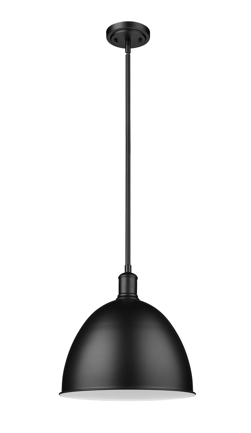 Sawyer 1 Light 12.5" Pendant in Matte Black