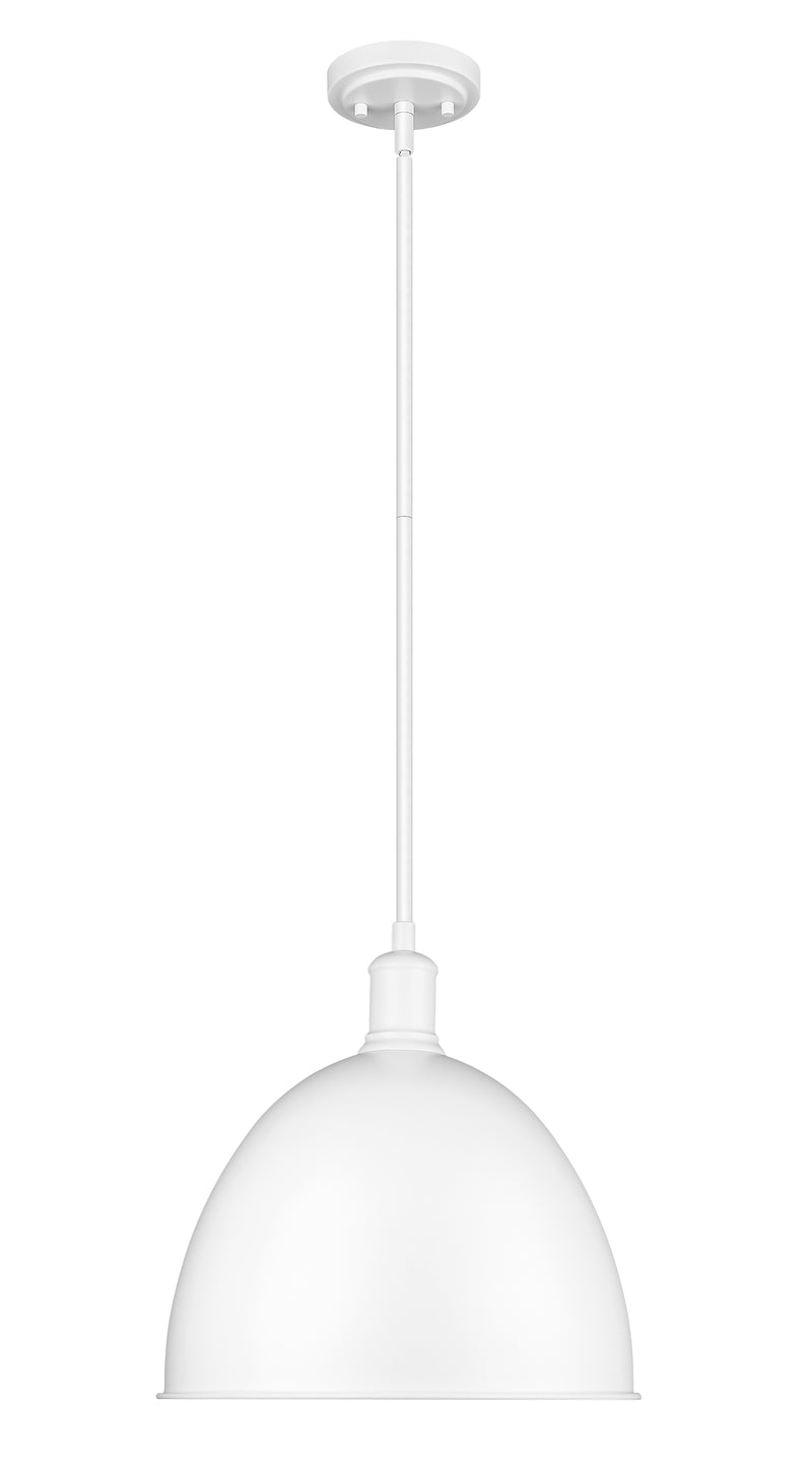 Sawyer 1 Light 12.5" Pendant in Satin White