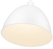 Sawyer 1 Light 12.5" Pendant in Satin White