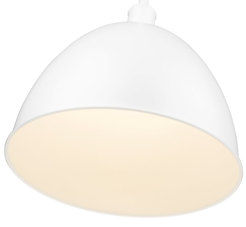Sawyer 1 Light 12.5" Pendant in Satin White