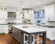 Sawyer 1 Light 8.25" Pendant in Brushed Nickel in a room setting