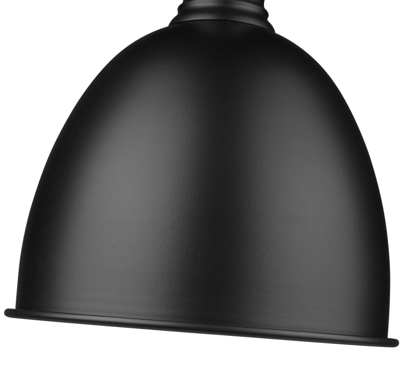 Sawyer 1 Light 8.25" Pendant in Matte Black
