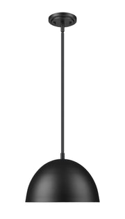 Vega 1 Light 12" Pendant in Matte Black