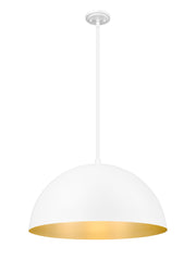 Vega 3 Light 23.75" Pendant in Matte White