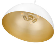 Vega 3 Light 23.75" Pendant in Matte White