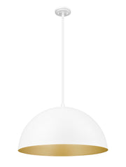 Vega 3 Light 23.75" Pendant in Matte White