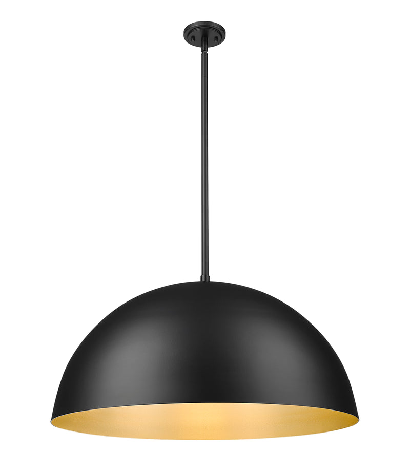 Vega 3 Light 31.5" Pendant in Matte Black