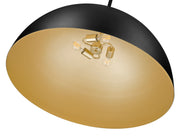 Vega 3 Light 31.5" Pendant in Matte Black