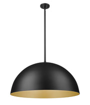 Vega 3 Light 31.5" Pendant in Matte Black