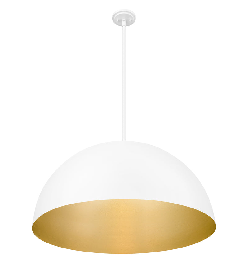 Vega 3 Light 31.5" Pendant in Matte White