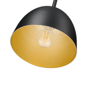 Vega 1 Light 8" Pendant in Matte Black