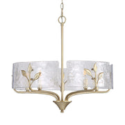Bloem 5-Light Pendant in White Gold