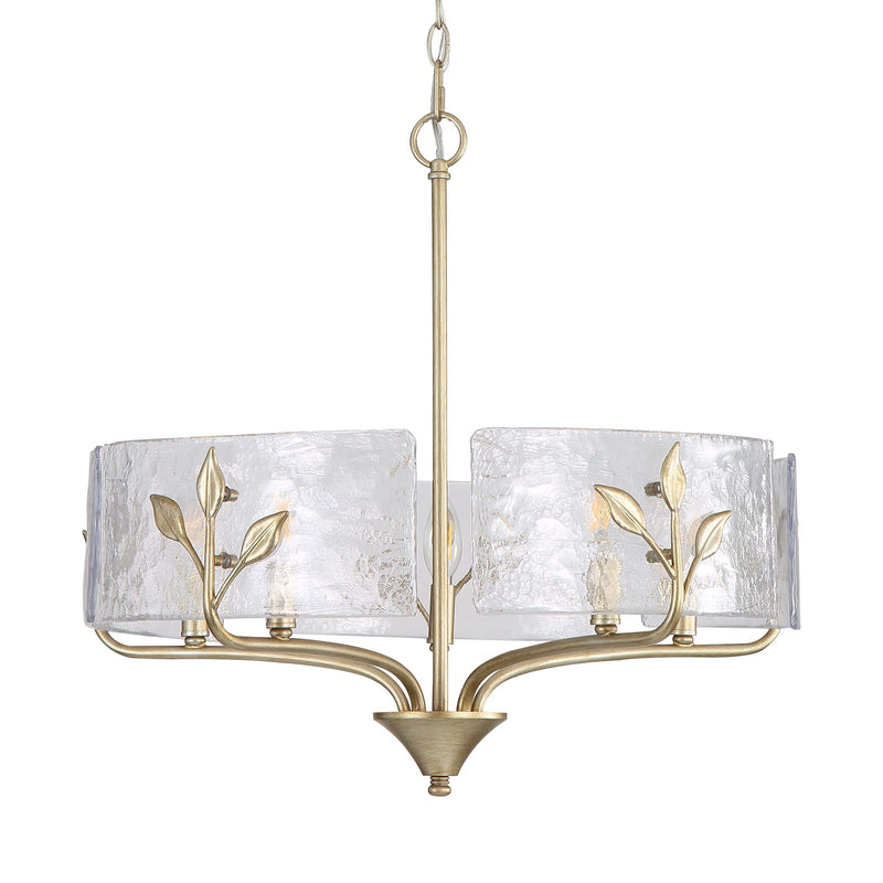 Bloem 5-Light Pendant in White Gold