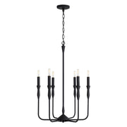 Paloma 6-Light 20" Chandelier in Textured Black