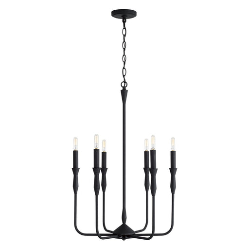 Paloma 6-Light 20" Chandelier in Textured Black