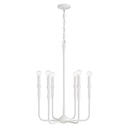 Paloma 6-Light 20" Chandelier in Textured White
