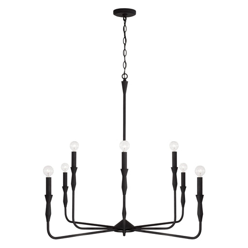 Paloma 8-Light Chandelier in Textured Black