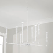 Paloma 8-Light Chandelier in Textured White