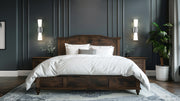 Emrys 2 Light 4.5" Wall Sconce in Brushed Nickel in a room setting