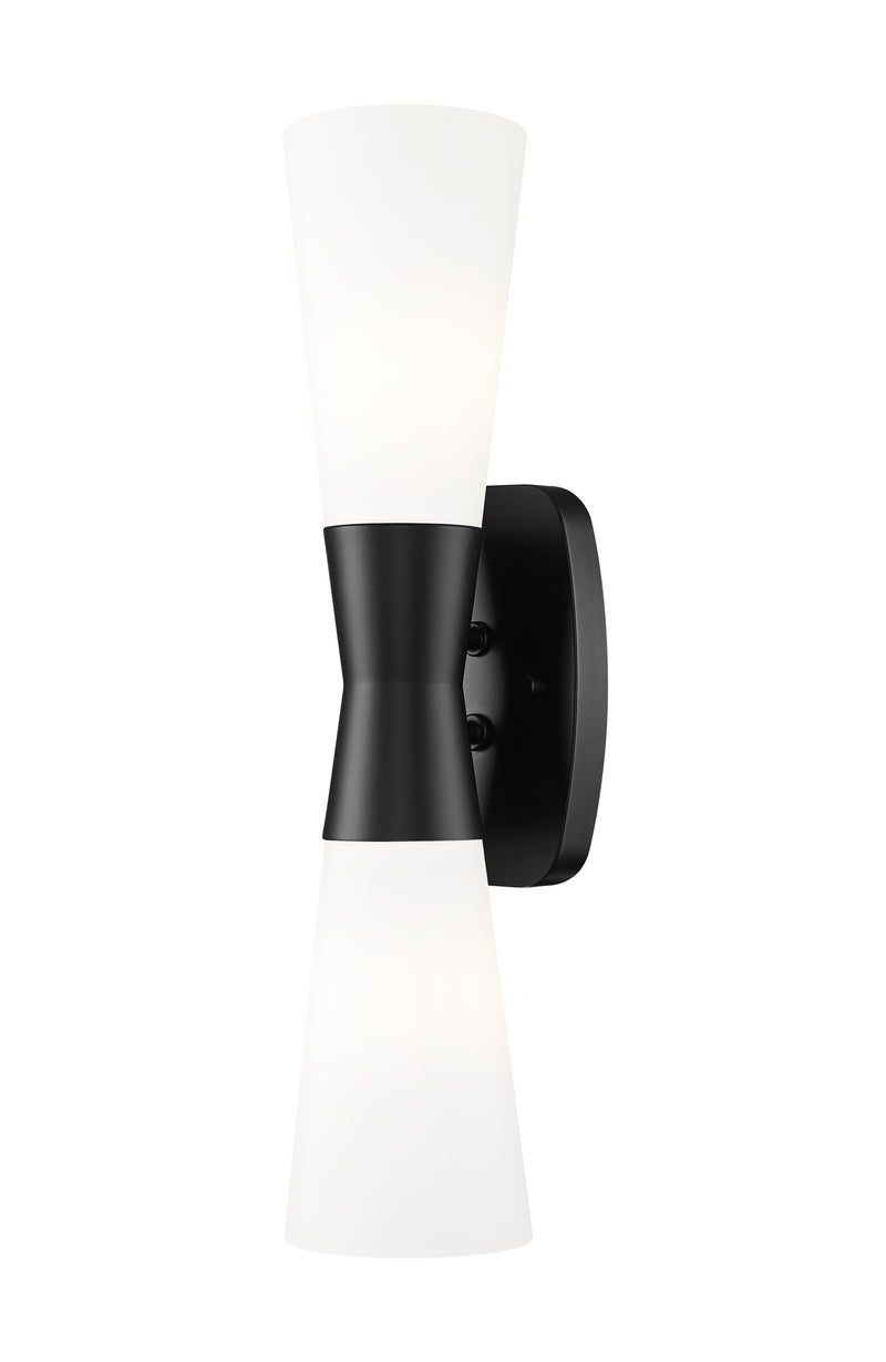 Emrys 2 Light 4.5" Wall Sconce in Matte Black