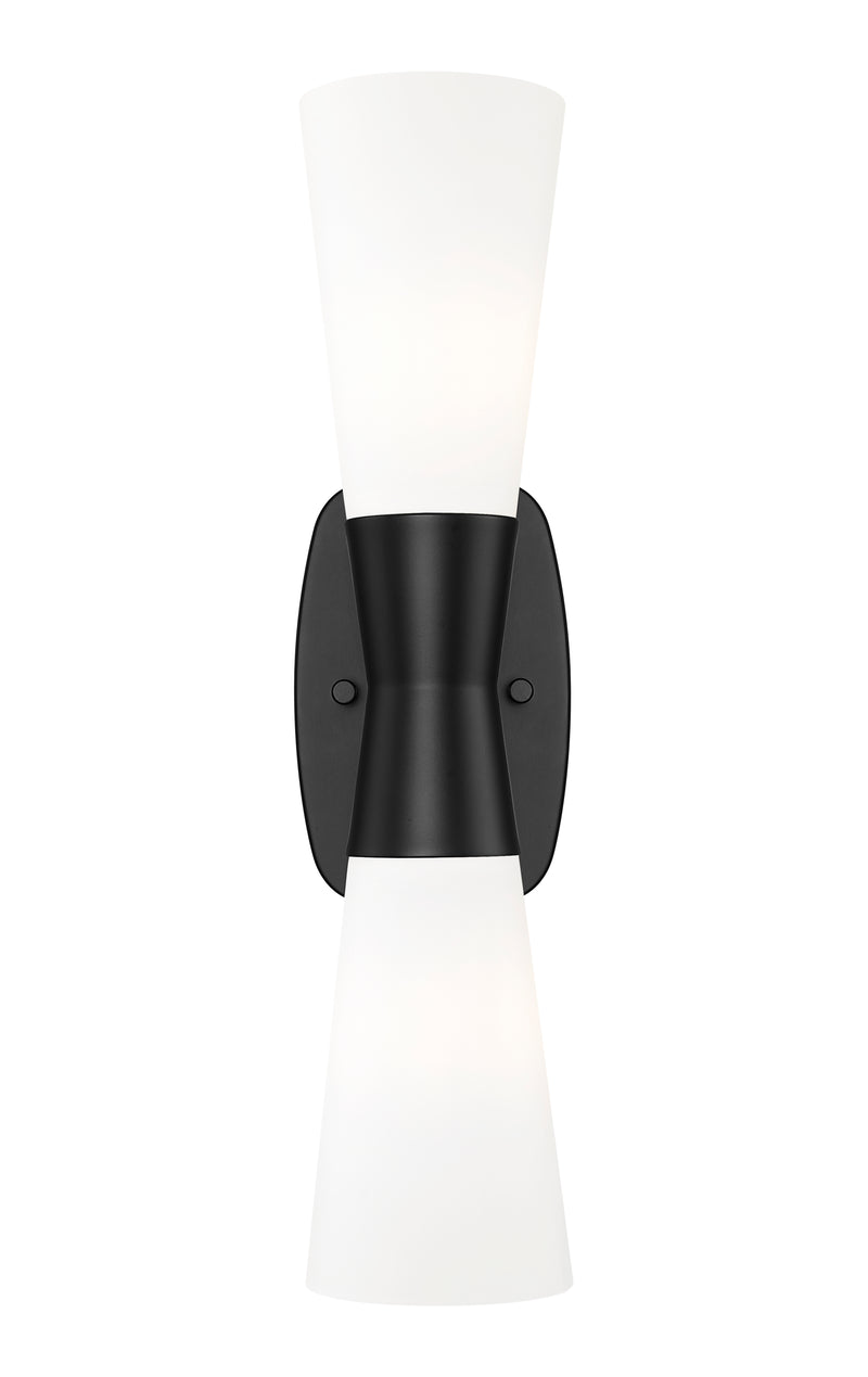 Emrys 2 Light 4.5" Wall Sconce in Matte Black