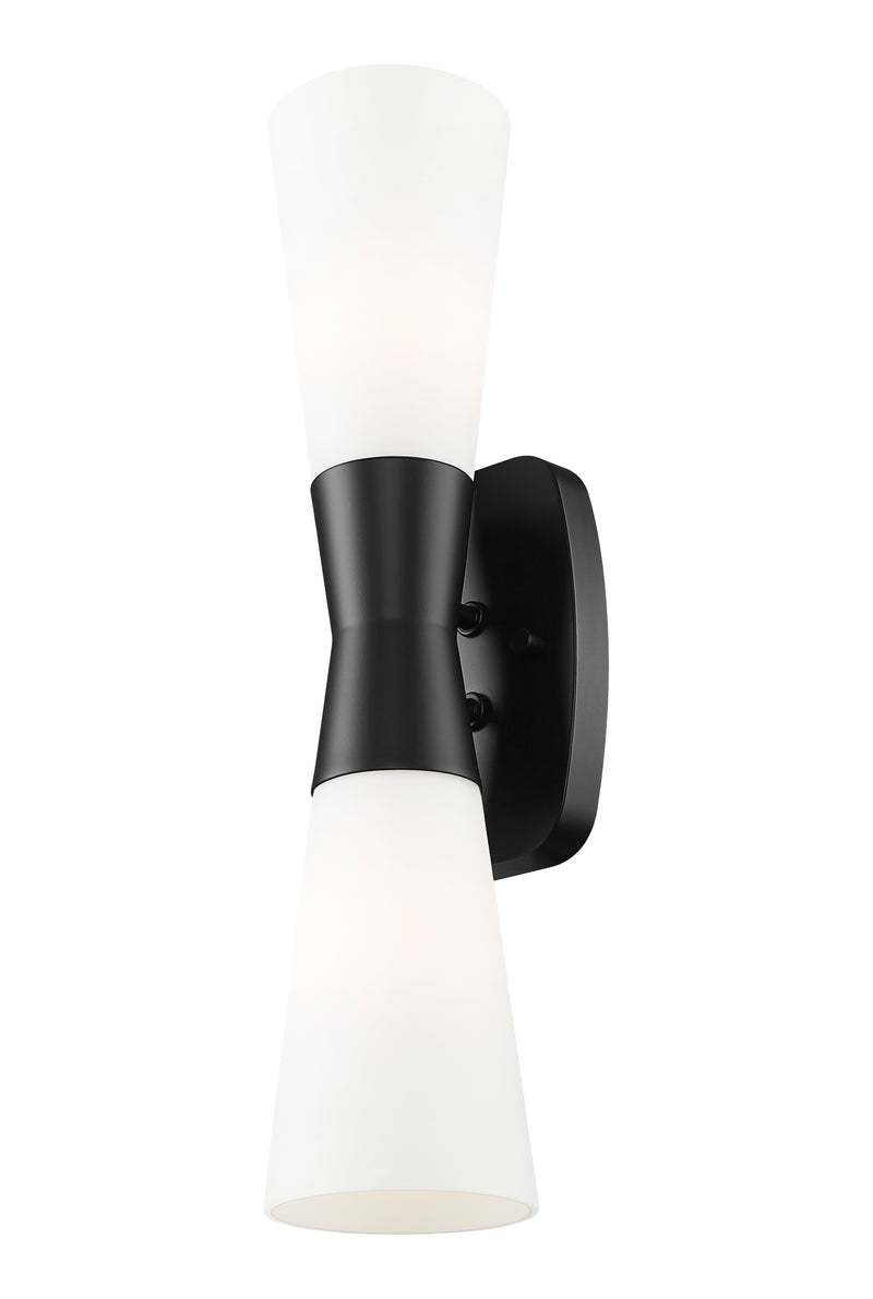 Emrys 2 Light 4.5" Wall Sconce in Matte Black