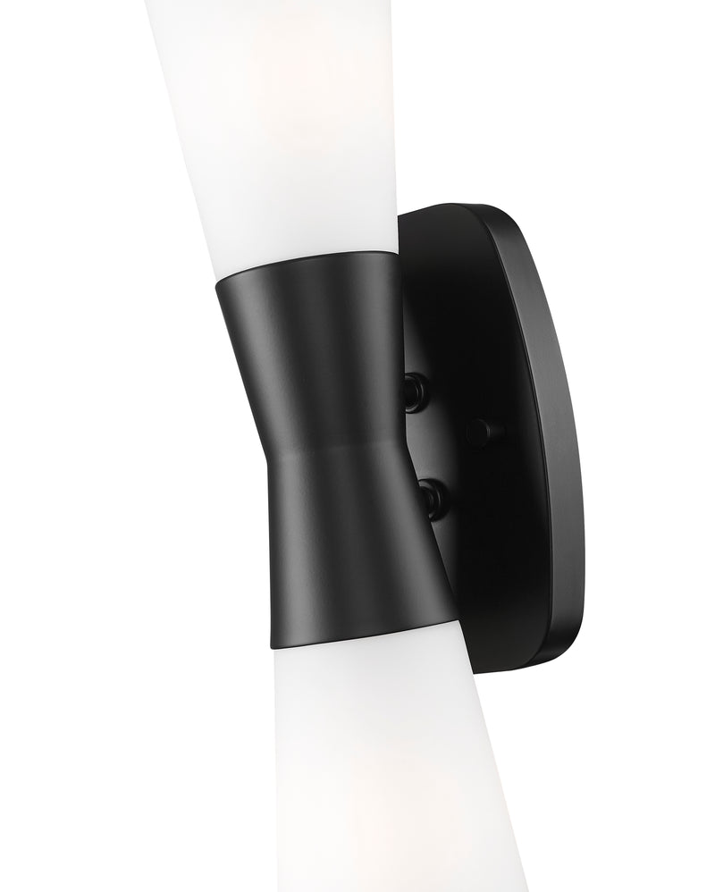 Emrys 2 Light 4.5" Wall Sconce in Matte Black