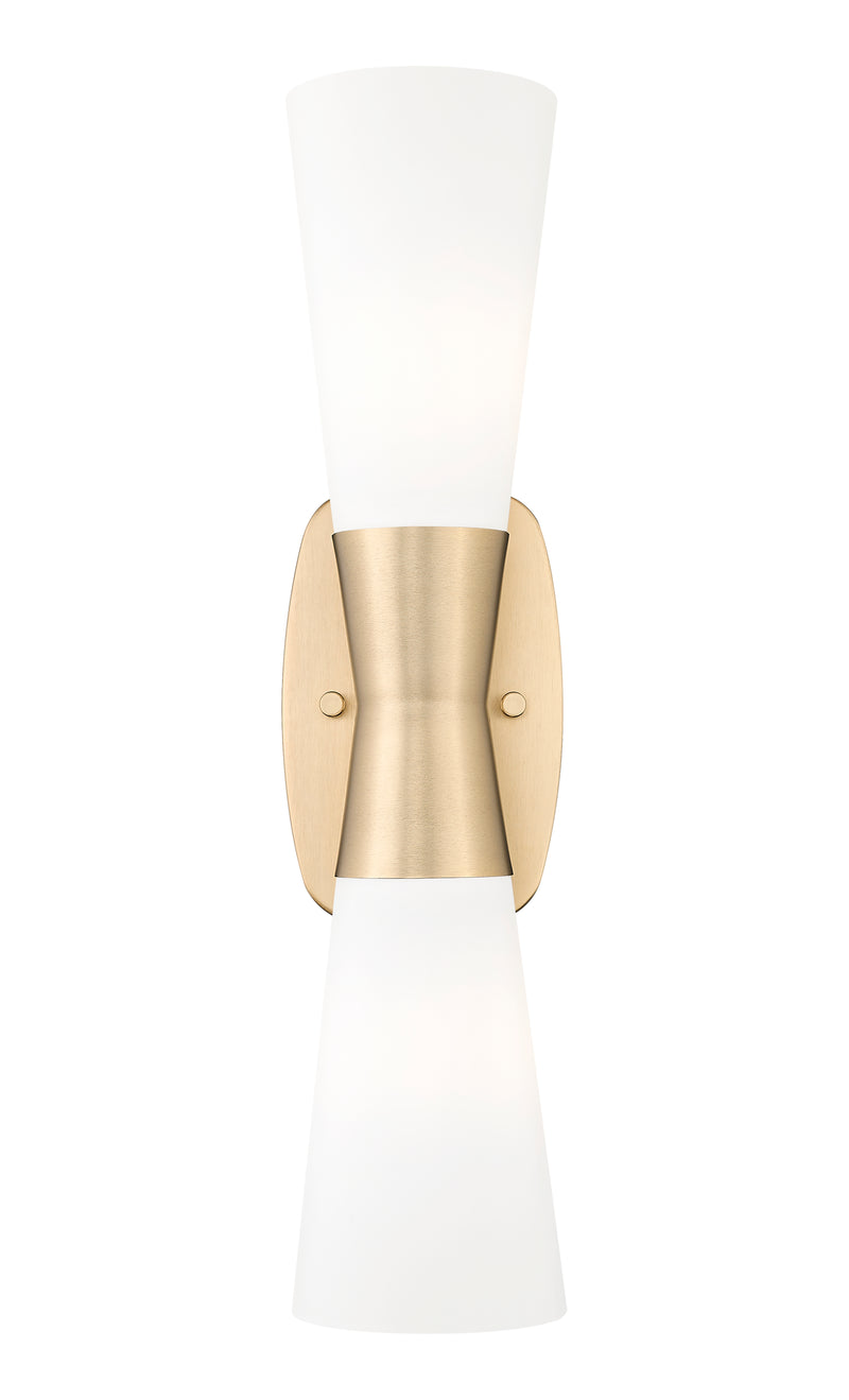 Emrys 2 Light 4.5" Wall Sconce in Modern Gold